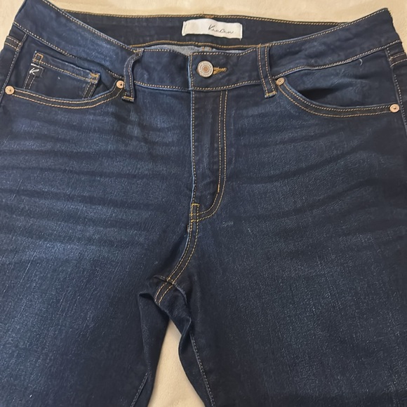 KANCAN SUPER DARK WASH SKINNY NON-DISTRESSED JEANS WOMENS SIZE 15/31 - Picture 5 of 10